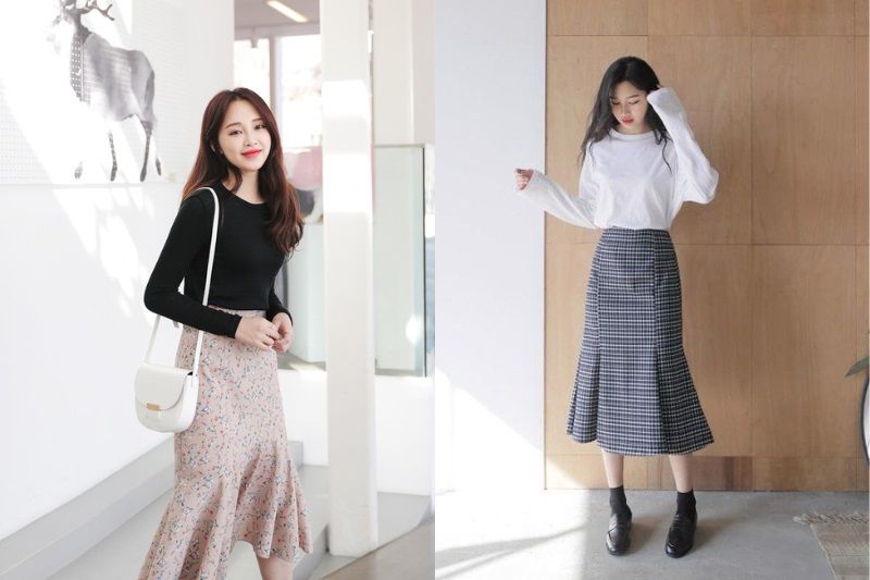 chân váy đuôi cá